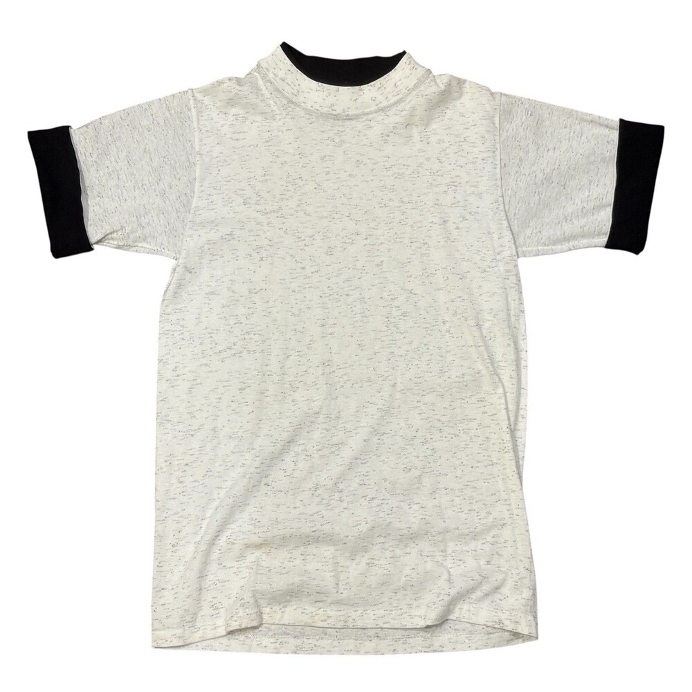 VTG Y2K Men’s Medium Delta T Shirt Heather Gray & Black